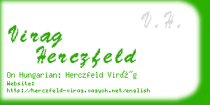 virag herczfeld business card